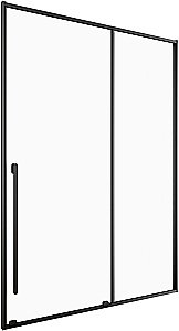 Душевая дверь Allen Brau Fantasy 2.0 120 3.11006.31 стекло прозрачное/профиль черный матовый купить в интернет-магазине Sanbest