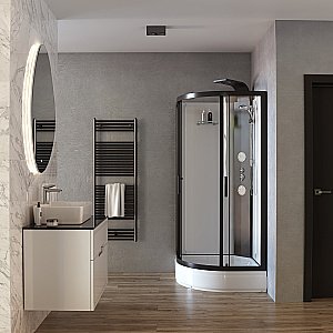 Душевая кабина с гидромассажем Taliente TA-99CB 90х90 стекло прозрачное купить в интернет-магазине Sanbest