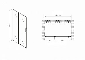 Душевая дверь Abber Sonnenstrand AG04100BS 100 купить в интернет-магазине Sanbest