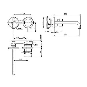 Смеситель для раковины Ideal Standard Ceraline A6938AA купить в интернет-магазине сантехники Sanbest