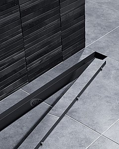 Душевой лоток TIMO Drain System 700 Plate DS230207/03 под плитку, чёрный купить в интернет-магазине Sanbest