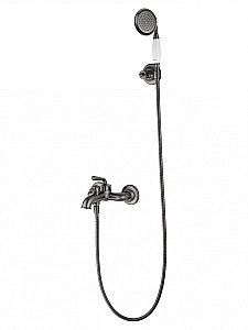 Смеситель для ванны с душем WONZON & WOGHAND STEAM, Темный графит (WW-88639008-BGM) купить в интернет-магазине сантехники Sanbest