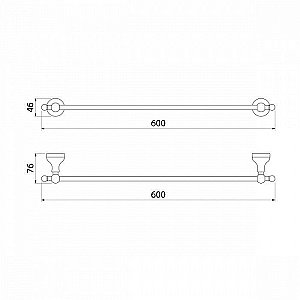 Полотенцедержатель IDDIS Retro RETSS10i49 купить в интернет-магазине сантехники Sanbest