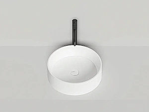 Раковина накладная Salini Gloria 01 1102201M 44 из искусственного камня S-Stone, белая матовая купить в интернет-магазине Sanbest