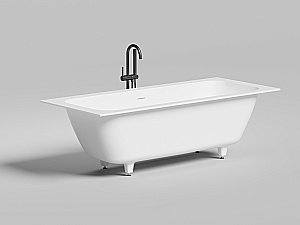 Ванна Salini Orlanda AXIS KIT S-Stone 190x80 103321MF RAL матовая купить в интернет-магазине Sanbest