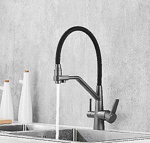 Смеситель для кухни Boch Mann Else BM10428 серый матовый купить в интернет-магазине сантехники Sanbest