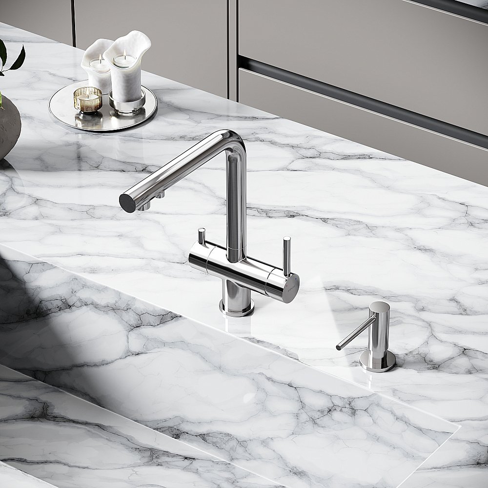 Смеситель для кухни Sancos Foster SC4014BN брашированный никель купить в интернет-магазине сантехники Sanbest