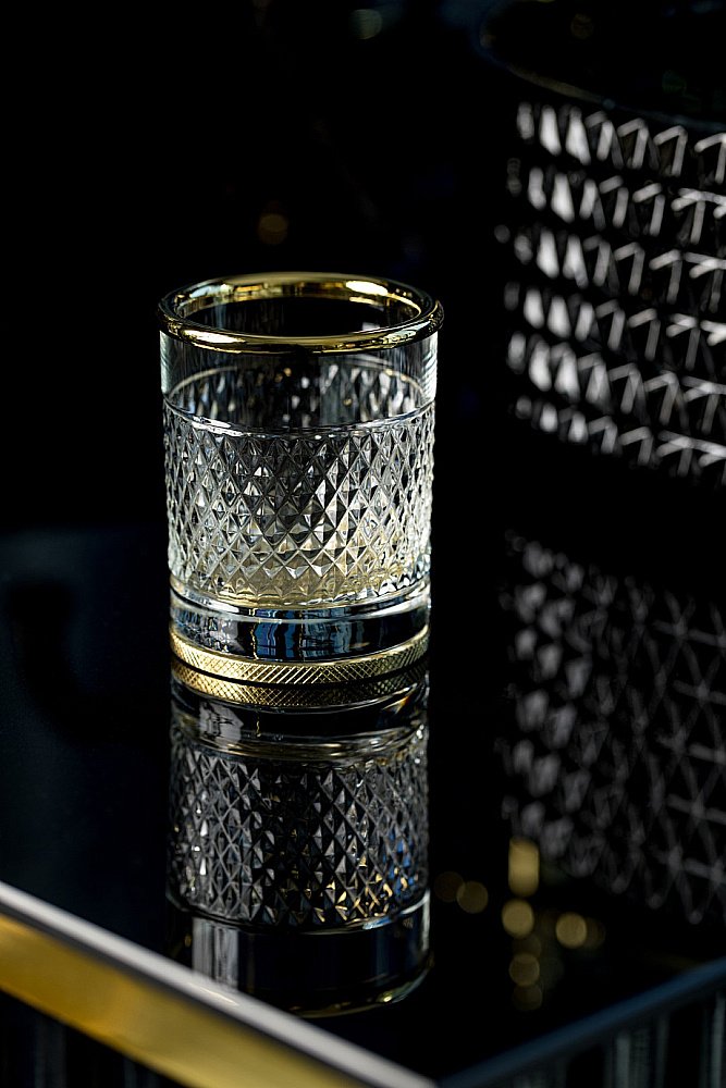 Стакан Boheme AURA 10252-G золото купить в интернет-магазине сантехники Sanbest