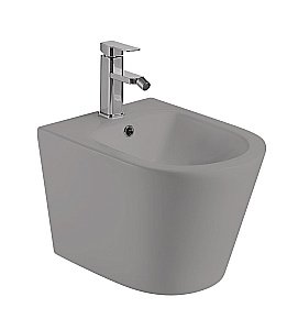 Биде подвесное WeltWasser SALZBACH 005MT-GR серый матовый купить в интернет-магазине Sanbest