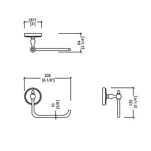 Держатель для туалетной бумаги Devon&Devon Dorothy DOR411BR бронза купить в интернет-магазине сантехники Sanbest