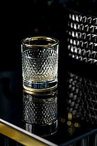 Стакан Boheme AURA 10252-G золото купить в интернет-магазине сантехники Sanbest