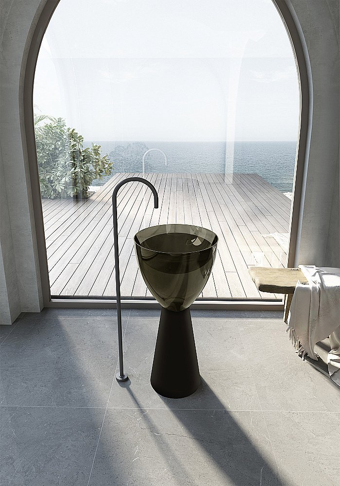 Раковина Abber Kristall AT2703Black-Vesuvian черная/оливковая купить в интернет-магазине Sanbest