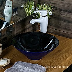 Раковина Melana 7020-B1+B18 7020-B1+B18-806 сине-черная купить в интернет-магазине Sanbest