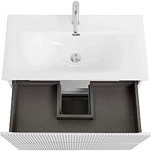 Тумба с раковиной BelBagno 70 UNO-MINI-700-2C-SO-BO+BB-8099-3-70 Bianco Opaco для ванной в интернет-магазине Sanbest