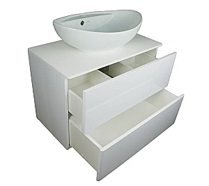 Тумба с раковиной Orange Otto Ot-75TuMDF 75 белая для ванной в интернет-магазине Sanbest