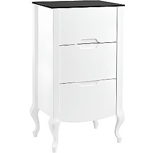 Комод Pestan Rustika 95 RST000K белый/черный для ванной в интернет-магазине сантехники Sanbest