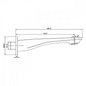 Излив для ванны Lemark LM5981CW купить в интернет-магазине сантехники Sanbest