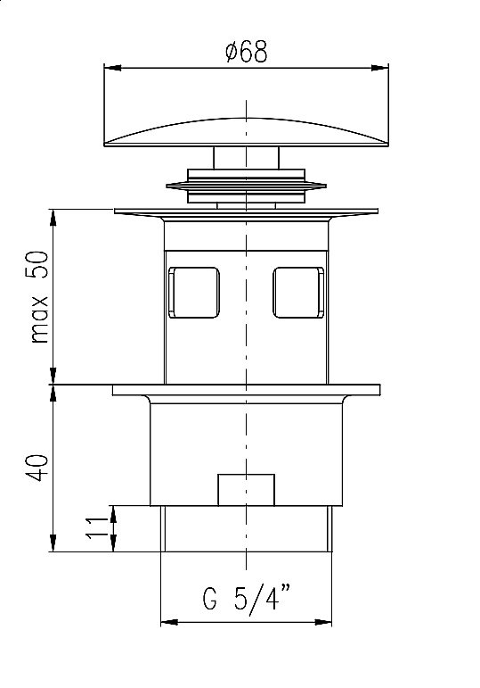 Донный клапан RAV-Slezak CLICK/CLACK MD0784 купить в интернет-магазине сантехники Sanbest