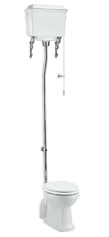 Унитаз Burlington P2-T59 WHI с высоким бачком купить в интернет-магазине Sanbest