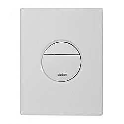 Кнопка для инсталляции Abber AC0126MW белая матовая купить в интернет-магазине сантехники Sanbest