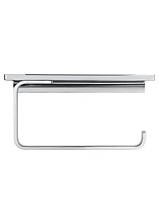 Держатель для туалетной бумаги с полкой WONZON & WOGHAND ECLIPSE, Хром (WW-9126-CR) купить в интернет-магазине сантехники Sanbest