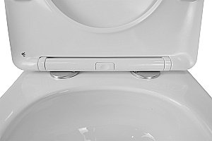 Унитаз подвесной Loranto ESTER 4551+87265 с инсталляцией, безободковый, смыв торнадо, с сиденьем микролифт, белый купить в интернет-магазине Sanbest