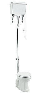 Унитаз Burlington P2-T59 WHI с высоким бачком купить в интернет-магазине Sanbest