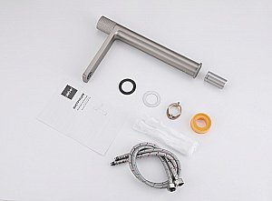 Смеситель для раковины ABBER Rund AF8711SP сатин купить в интернет-магазине сантехники Sanbest