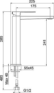 Смеситель для раковины Webert Pegaso PE830402740SSE белый матовый купить в интернет-магазине сантехники Sanbest