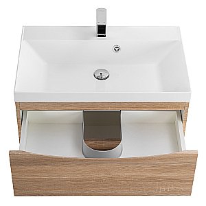 Тумба с раковиной Belbagno MARINO 70 подвесная Rovere Bianco для ванной в интернет-магазине Sanbest