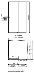 Душевой уголок WasserKRAFT Dill 61S10 100x120 купить в интернет-магазине Sanbest