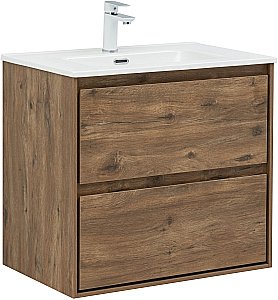 Тумба с раковиной Aquanet Милан 336378/284027 70 дуб рустикальный для ванной в интернет-магазине Sanbest