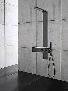 Душевая панель CeruttiSpa BARBARIA B CT9657 черная купить в интернет-магазине сантехники Sanbest