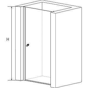 Душевая дверь RGW Dolphin TN-03 60 54930306-101 стекло матовое/профиль хром купить в интернет-магазине Sanbest