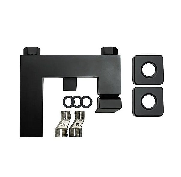 Смеситель для ванны Comforty 00-00013698 черный матовый купить в интернет-магазине сантехники Sanbest