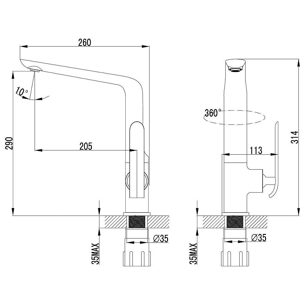 Смеситель для кухни Lemark Melange LM4905CW купить в интернет-магазине сантехники Sanbest