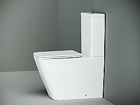 Унитаз напольный Ceramica Nova Cubic CN1803 безободковый, с бачком, с крышкой микролифт купить в интернет-магазине Sanbest