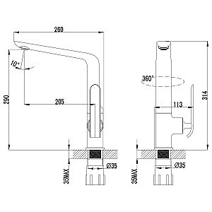 Смеситель для кухни Lemark Melange LM4905CW купить в интернет-магазине сантехники Sanbest