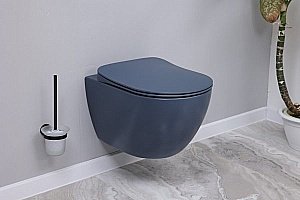 Унитаз подвесной CREAVIT FREE FE322-11BM00E базальт матовый, безободковый купить в интернет-магазине Sanbest