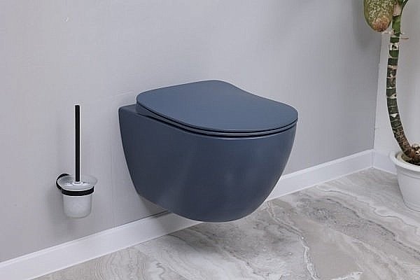 Унитаз подвесной CREAVIT FREE FE322-11BM00E базальт матовый, безободковый купить в интернет-магазине Sanbest