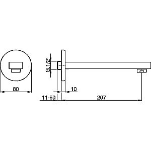 Излив  Cisal Roadster RR00024021 купить в интернет-магазине сантехники Sanbest