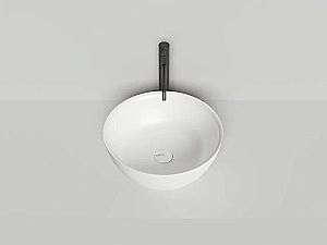 Раковина накладная Salini Alda 02 1102210M 42,5 из искусственного камня S-Stone, белая матовая купить в интернет-магазине Sanbest