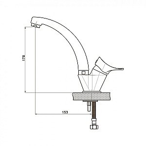 Смеситель для раковины GPD Florus MTL170 купить в интернет-магазине сантехники Sanbest