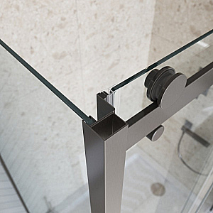 Душевой уголок BelBagno Marino 2-AH-1 150x90 стекло прозрачное/профиль оружейная сталь купить в интернет-магазине Sanbest