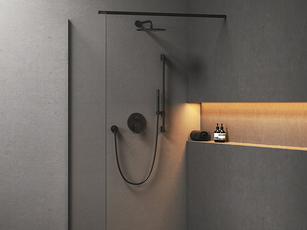 Смеситель для душа Ravak Spring SG 065.20BL.O2 X070552 черный купить в интернет-магазине сантехники Sanbest