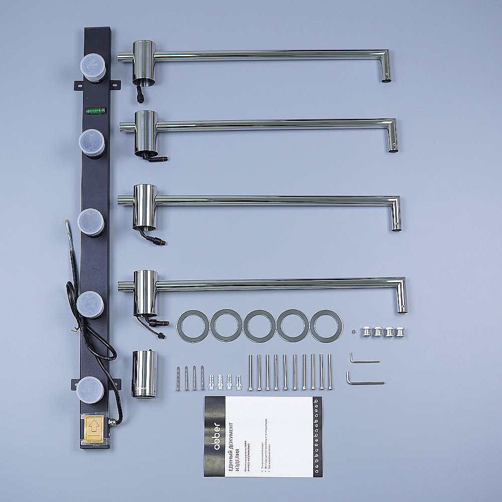 Полотенцесушитель электрический ABBER Charme AH4004 хром купить в интернет-магазине сантехники Sanbest