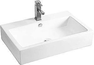 Раковина накладная WeltWasser WW ELBACH 2003 70 белая купить в интернет-магазине Sanbest