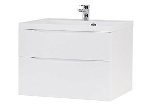 Тумба с раковиной BelBagno MARINO H60-2C-SO-BL-P 90 Bianco Lucido для ванной в интернет-магазине Sanbest