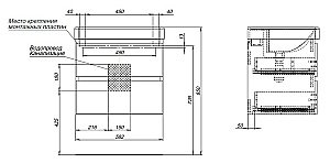 Тумба с раковиной Aquanet Вега 60 белый глянец для ванной в интернет-магазине Sanbest