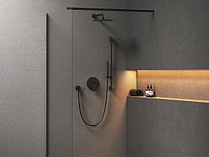 Смеситель для душа Ravak Spring SG 065.20BL.O2 X070552 черный купить в интернет-магазине сантехники Sanbest